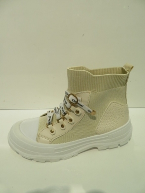 Trampki damskie na płaskim (36-41) HR-21 BEIGE