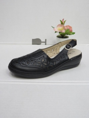 Sandały damskie na koturnie (36-41) 0552 BLACK