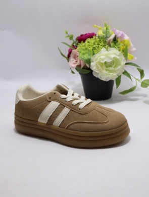 Buty sportowe damskie na płaskim (36-41) K1758 KHAKI