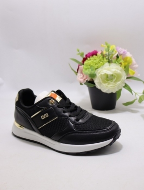 Buty sportowe damskie na płaskim (36-41) 6782 BLACK