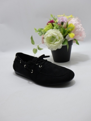 Mokasyny damskie na płaskim (36-41) 68315 BLACK