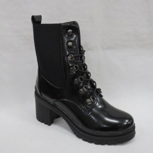 Botki damskie ocieplane na obcasie (36-41) H2186 BLACK
