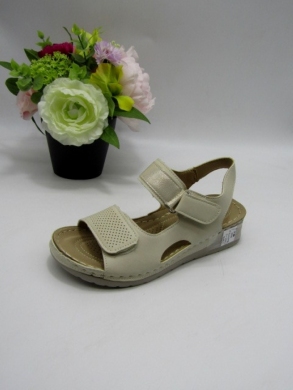 Sandały damskie na płaskim (36-41) K01-2 BEIGE