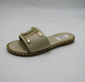Klapki damskie na płaskim (36-41) MD97 BEIGE