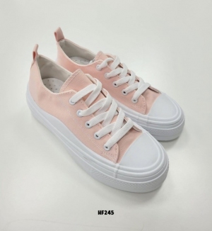 Trampki damskie na płaskim (36-41) HF245 PINK
