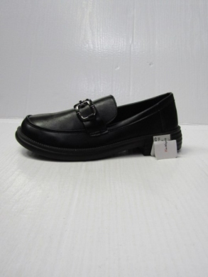 Mokasyny damskie na płaskim (36-40) 6038-1 BLACK
