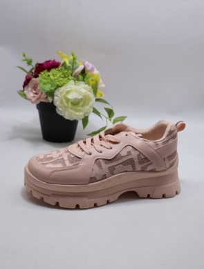 Buty sportowe damskie na płaskim (36-41) VL172 PINK