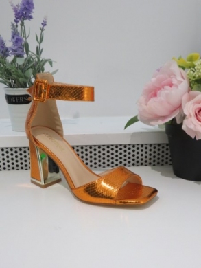 Sandały damskie na obcasie (36-41) X8287 ORANGE