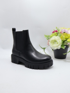 Botki damskie na płaskim (36-41) D-106 BLACK