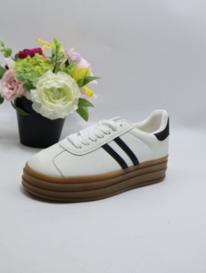 Buty sportowe damskie na płaskim (36-41) KA25-16 WHITE