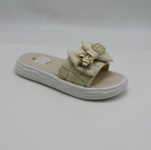 Klapki damskie na płaskim (36-41) S2141 WHITE