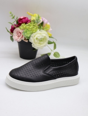 Półbuty damskie na płaskim (36-41) 777-3 BLACK