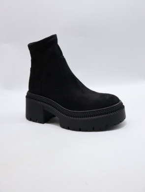 Botki damskie na obcasie (36-41) 9670A-1 BLACK