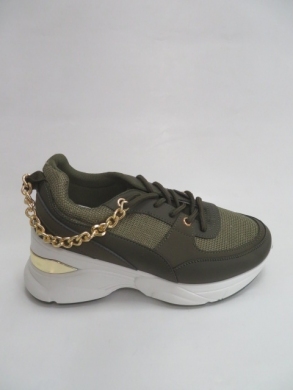 Buty sportowe damskie na płaskim (36-41) 2645 GREEN