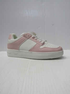 Buty sportowe damskie na płaskim (36-41) 2403-27 WHITE/PINK