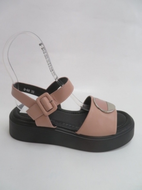 Sandały damskie na koturnie (36-41) 0-68 PINK