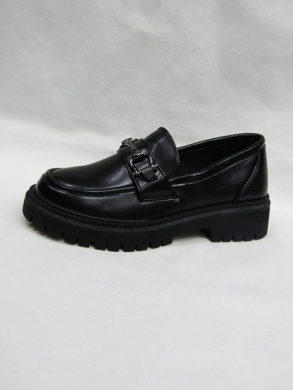 Mokasyny damskie na płaskim (36-41) 7202-12 BLACK