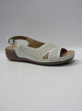 Sandały damskie na koturnie (36-41) 6753-4 WHITE