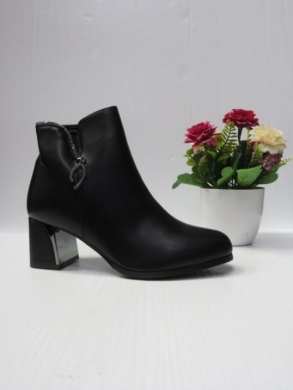 Botki damskie ocieplane na obcasie (36-41) 785-1 BLACK