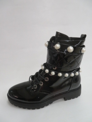 Botki damskie jesienne na płaskim (36-41) A671P BLACK