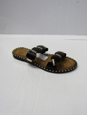 Klapki damskie na płaskim (36-41) DM99 BLACK