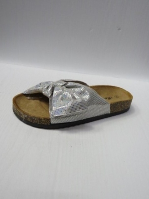 Klapki damskie na płaskim (36-41) FRS-56 SILVER