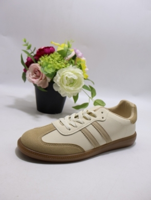 Buty sportowe damskie na płaskim (36-41) XBC-25602 BEIGE