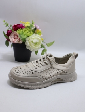 Buty sportowe damskie na płaskim (36-41) BK-619 BEIGE