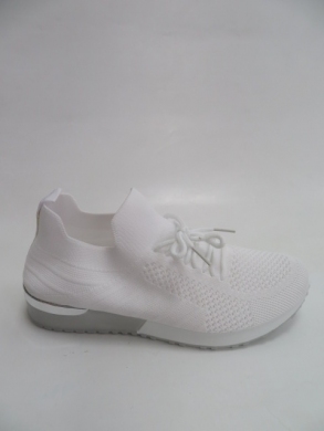 Buty sportowe damskie na płaskim (36-41) BB176 WHITE