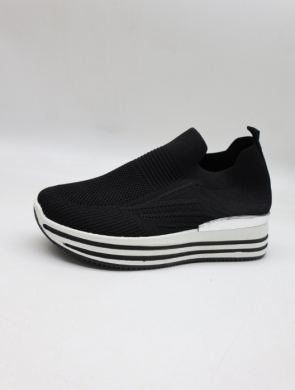Buty sportowe damskie na płaskim (36-41) EV-23 BLACK
