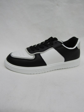 Buty sportowe damskie na płaskim (36-41) 3501-2 BLACK/WHITE
