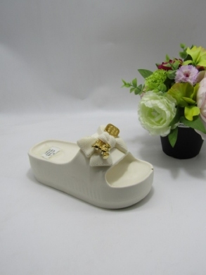 Klapki damskie na koturnie (36-41) DA26 WHITE