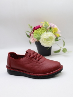 Półbuty damskie na płaskim (36-41) 60688-6 RED