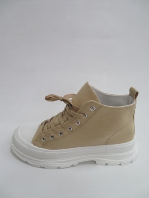 Trampki damskie na płaskim (36-41) LA123 KHAKI