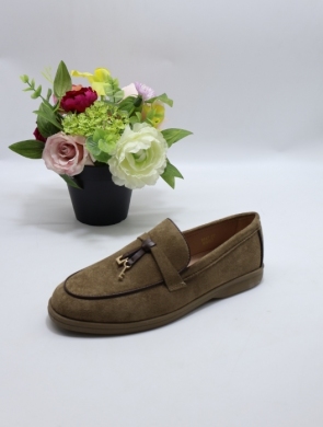Mokasyny damskie na płaskim (36-41) 1837 KHAKI