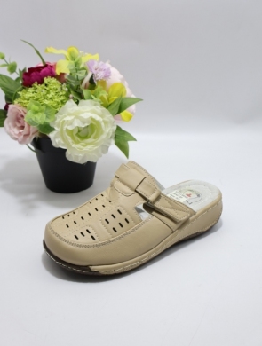 Klapki damskie na płaskim (36-42) 9709-2 BEIGE
