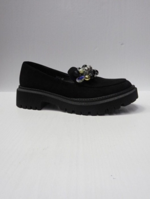 Mokasyny damskie na koturnie (36-41) DF03 BLACK