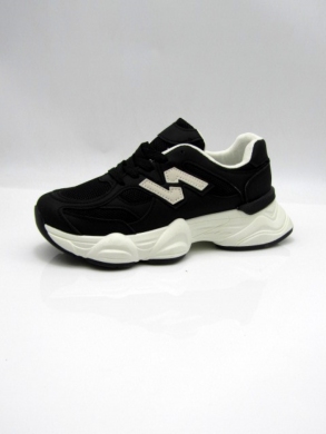 Buty sportowe damskie na płaskim (36-41) 23096 BLACK