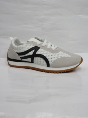Buty sportowe damskie na płaskim (36-41) AB1013 WHI/BLACK