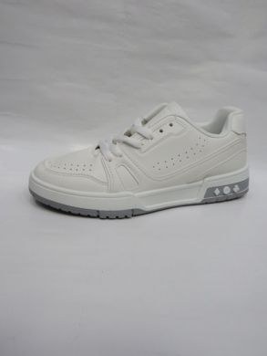 Buty sportowe damskie na płaskim (36-41) 28511 WHITE/GREY