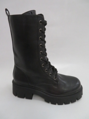 Kozaki damskie jesienne na płaskim (36-41) JW148 BLACK