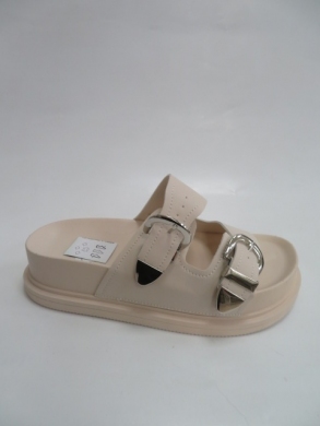 Klapki damskie na koturnie (36-41) HM330 BEIGE