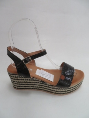 Sandały damskie na koturnie (36-41) HK-12 BLACK