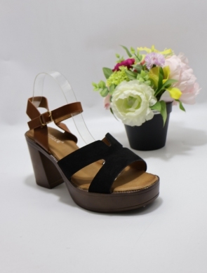 Sandały damskie na obcasie (36-41) 3802 BLACK