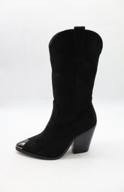 Kozaki damskie na obcasie (36-41) 9352A BLACK