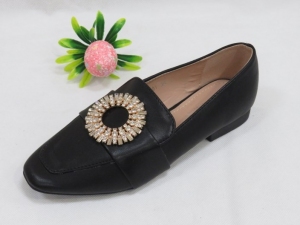 Mokasyny damskie na płaskim (36-41) 888-291 BLACK