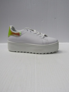 Buty sportowe damskie na płaskim (36-41) 1232 WHITE
