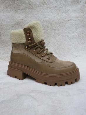 Trapery damskie ocieplane (36-41) 8607 KHAKI
