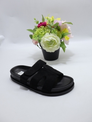 Klapki damskie na płaskim (36-41) LB510 BLACK