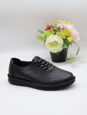 Półbuty damskie na płaskim (36-41) 60688-1 BLACK